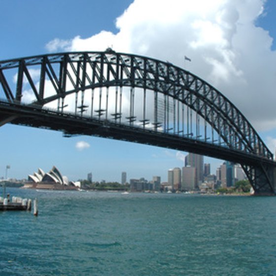 The Sydney Opera House and Harbour Bridge.