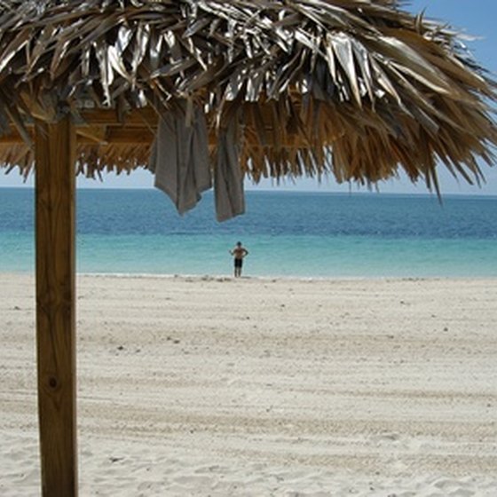 Beaches in the Bahamas are known for white sand and turquoise water.