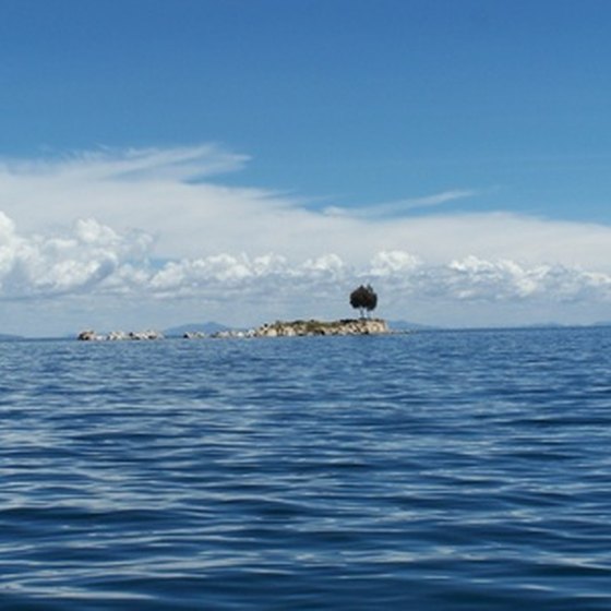 Lake Titicaca has many islands.