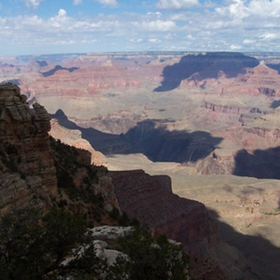 Numerous bus tours visit the Grand Canyon.