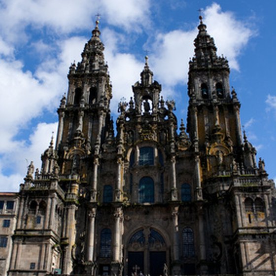 The Cathedral of Santiago de Compostela in the northern province of Galicia.