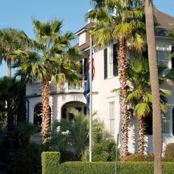 Gracious homes line the streets of Charleston, South Carolina.