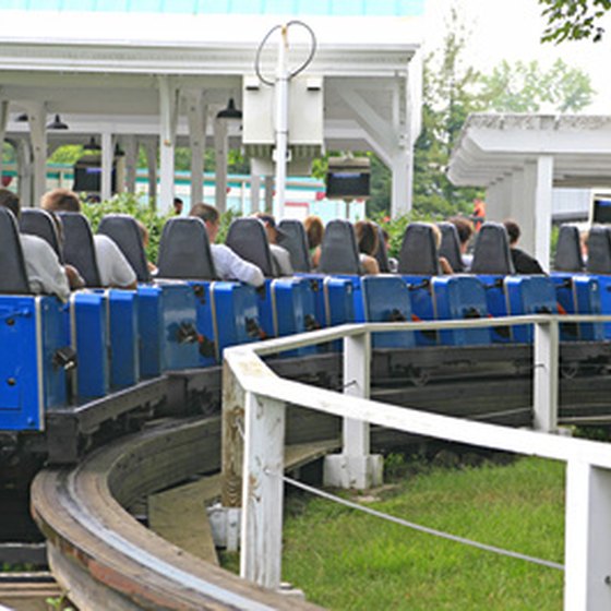 Roller coasters are among the specialties at Six Flags Over Georgia.