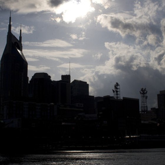 Nashville skyline from the Cumberland River