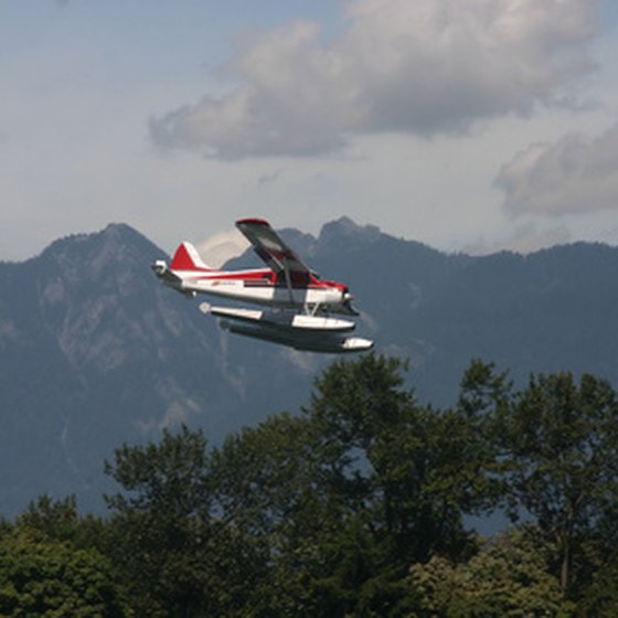 Seaplanes are common forms of transportation in Alaska