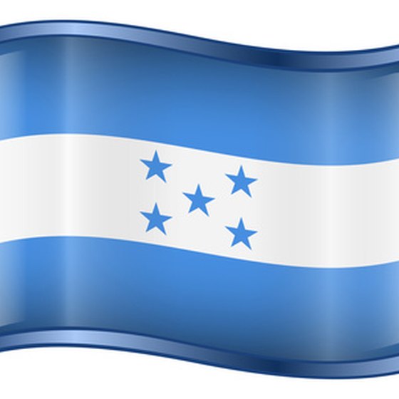 The flag of Honduras