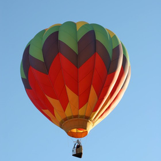 Hot-air ballooning is popular.