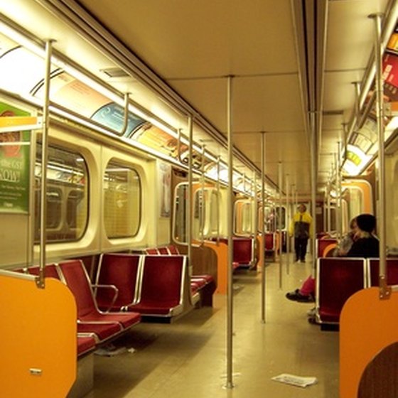 Most people get around by subway in New York City