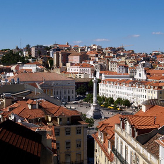 The red rooftops of Lisbon.
