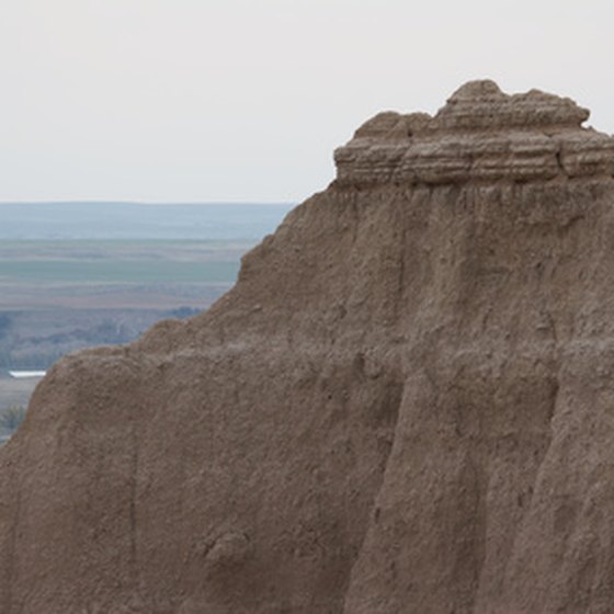 Badlands National Park in South Dakota features wildlife and opportunities for recreation.