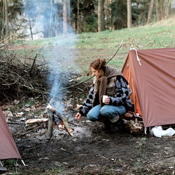 A primitive campsite