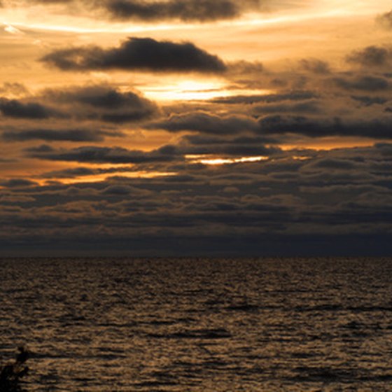 Visitors can enjoy Lake Michigan's breathtaking sunsets while at Sleeping Bear Dunes National lakeshore.