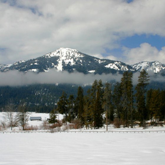 Mountain ranges dominate northern Idaho.