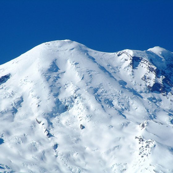 Crystal Mountain, near Mount Rainier, offers the largest ski area in the state.