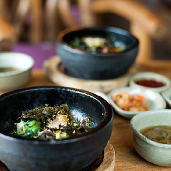 Bibimbap is a tasty, popular Korean dish.