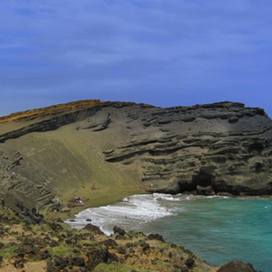 Green Sands Beach at the southern end of the Big Island