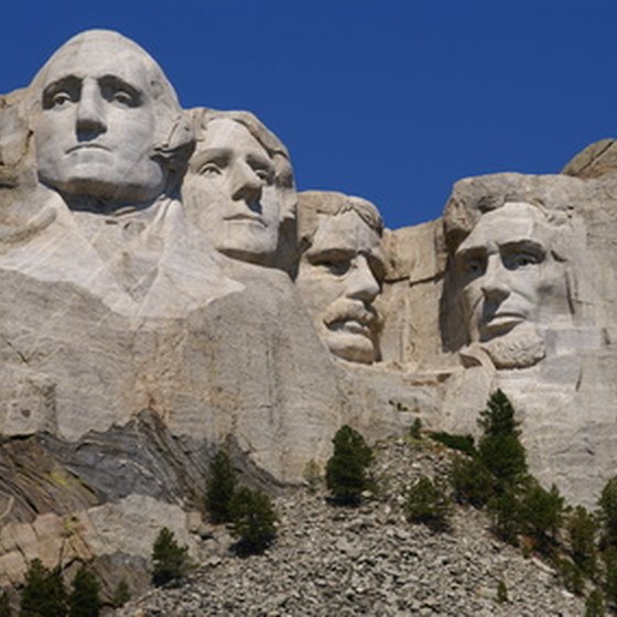 Mount Rushmore is less than an hour from Rapid City, South Dakota.
