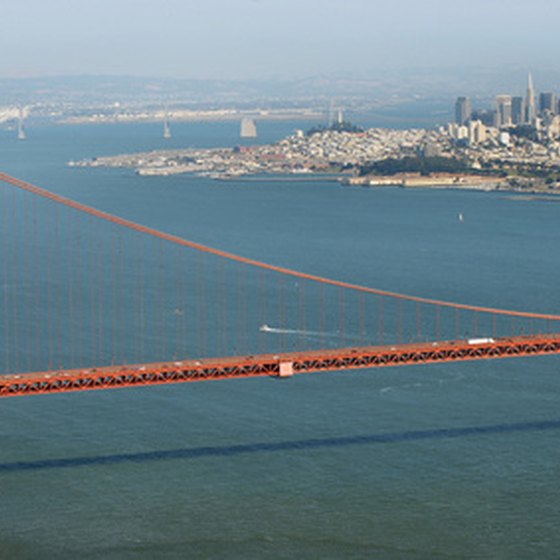 San Francisco is famous for its Golden Gate Bridge.