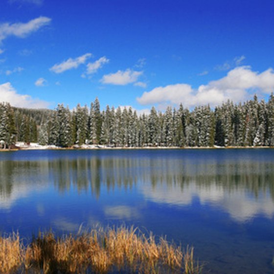 Colorado waters provide beautiful scenery for canoe fishing.