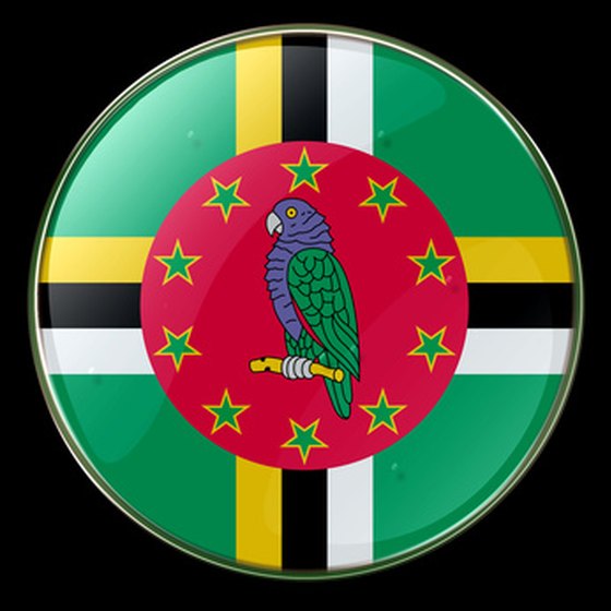 The flag of Dominica