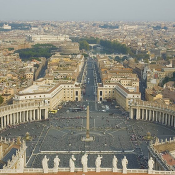 St. Peter's Basilica in Rome is a popular destination of Christian visitors.