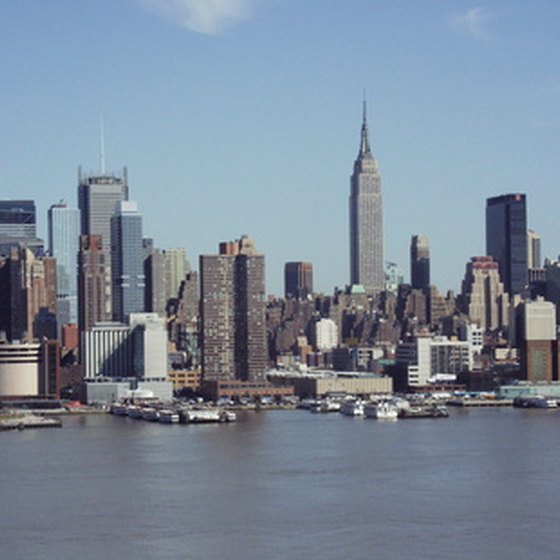 Take in the views of Manhattan while on a cruise.