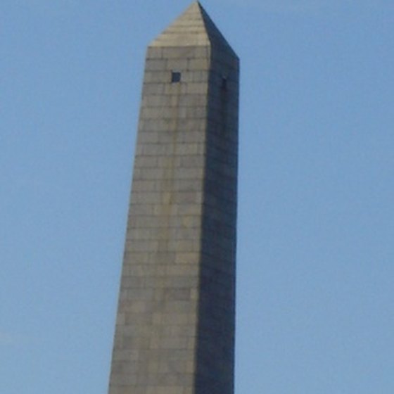 The tip of Boston's Bunker Hill Monument.