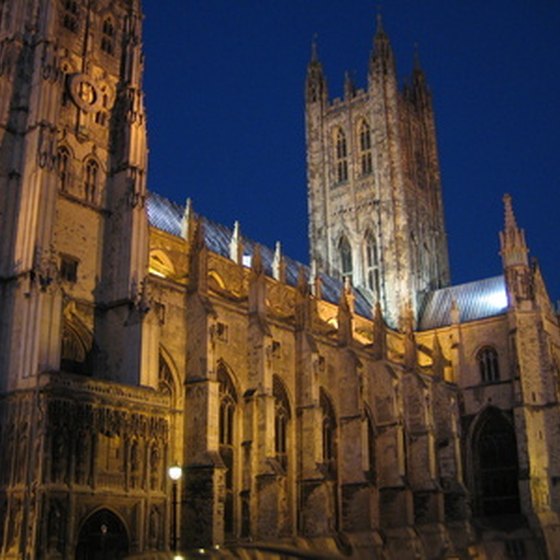 England's Canterbury Cathedral is a popular tourist draw.