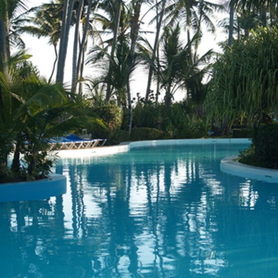 Poolside at a relaxing resort in Costa Rica.