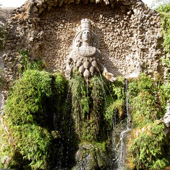 Fountain, Villa d'Este, Tivoli.