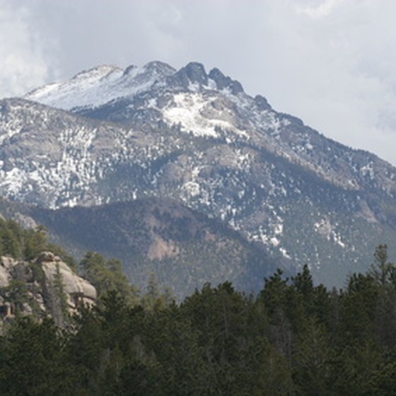 The Rocky Mountains near Estes Park, Colorado