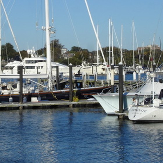 The marina in Newport