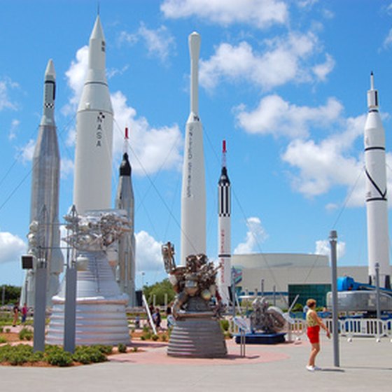 View impressive rockets at the Kennedy Space Center.