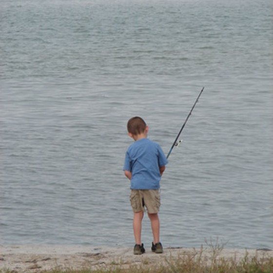 Fishing is popular at Tower's family-friendly campgrounds.