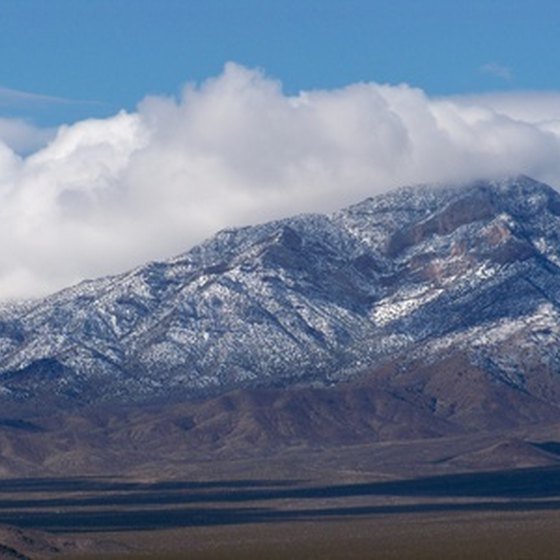 The rugged natural beauty of Nevada surrounds the border town of Mesquite.