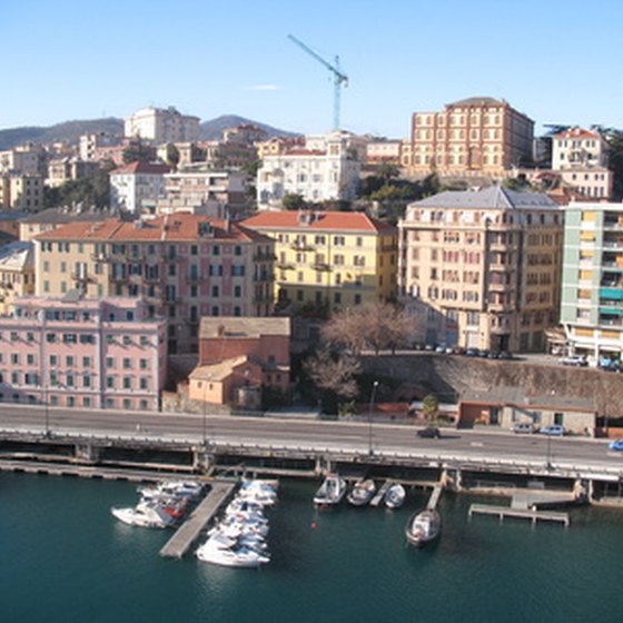 A view of Savona's harbor.