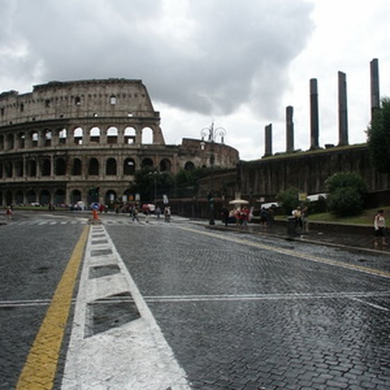 The Colosseum in Rome is one of many sights you can take in on a cruise of Italy and Greece.