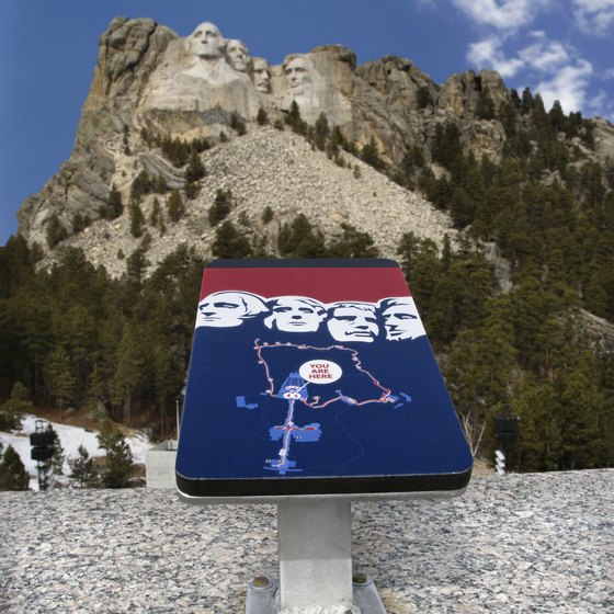 Many trails in the Black Hills offer views of Mount Rushmore.