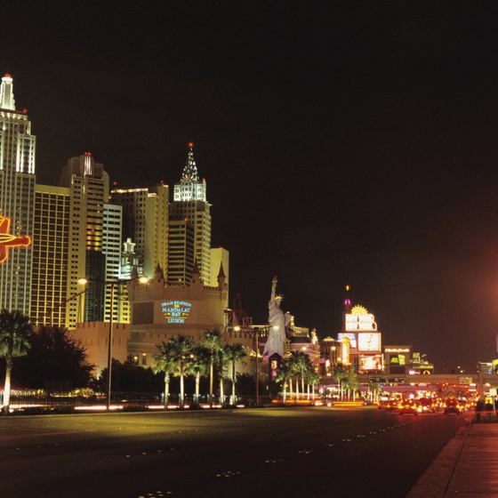 Most of the top hotels in Las Vegas are located on the Strip.