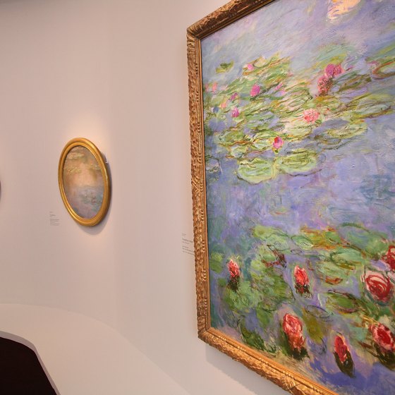 Monet's water garden was the inspiration for his paintings of water lilies.