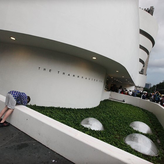 The Guggenheim Museum is located along Fifth Avenue's Museum Mile.