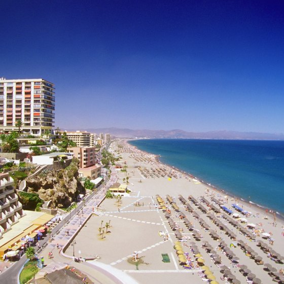Torremolinos, Spain, is a popular beach destination.
