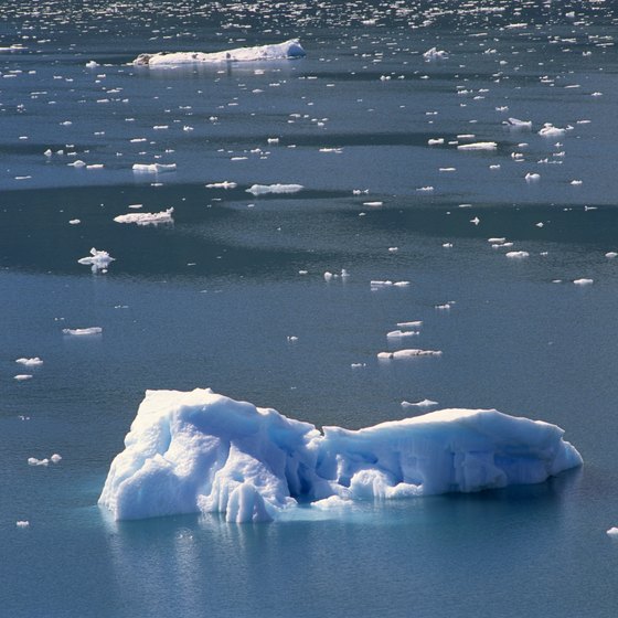 Kayakers in Prince William Sound can see icebergs.