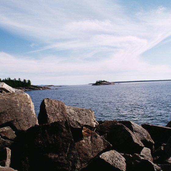 Lake Superior forms part of Ontario's border with the United States.