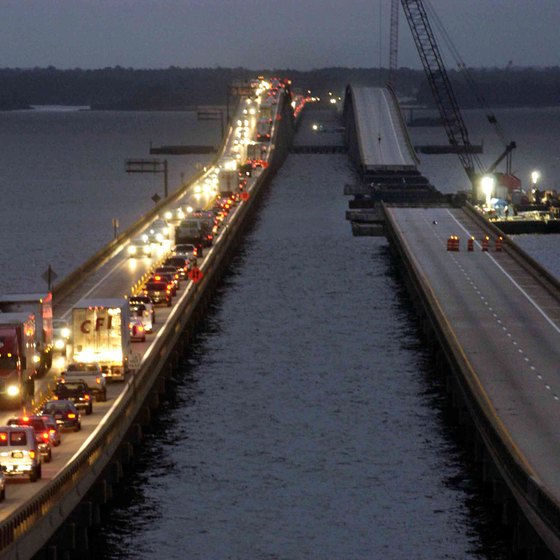 Hurricane Ivan inflicted significant damage on the Pensacola Bay Bridge in 2004.
