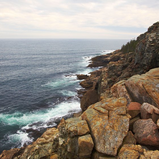 Maine's coast offers scenic destinations such as Acadia State Park.