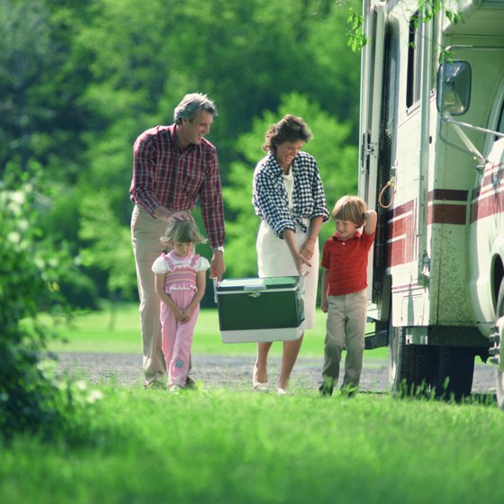 Take your RV or tent to Roaring River State Park.