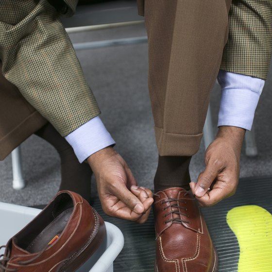 Retying your shoes after going through security can be a hassle.