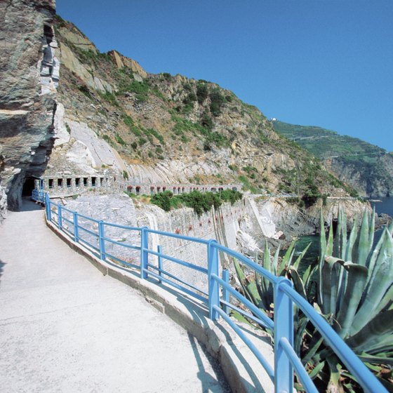 Walking paths connect each of the Cinque Terre towns.