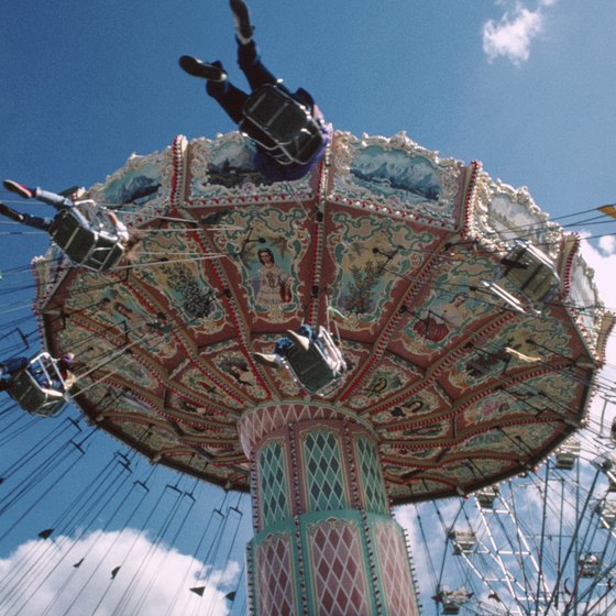 Carnival rides are a big attraction at some festivals near Warminster, Pennsylvania.